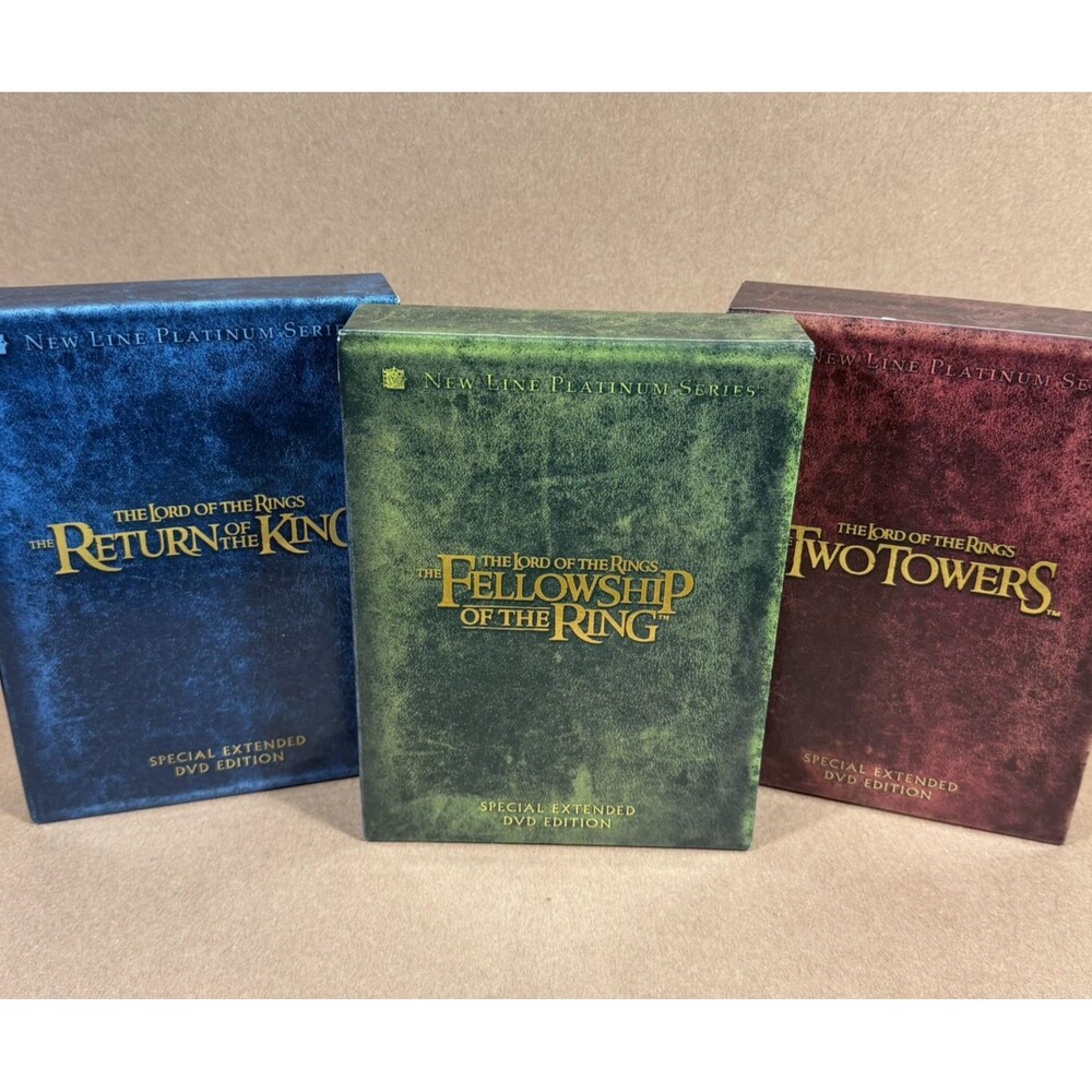 Lord of the Rings DVD Trilogy Special Extended Edition Complete 12 Disc - EXC